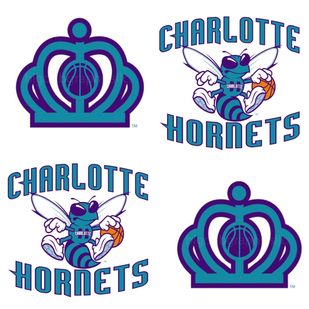 New Charlotte Hornets Logo with new font & New Secondary Logo by Rollin BigDub Garcia 